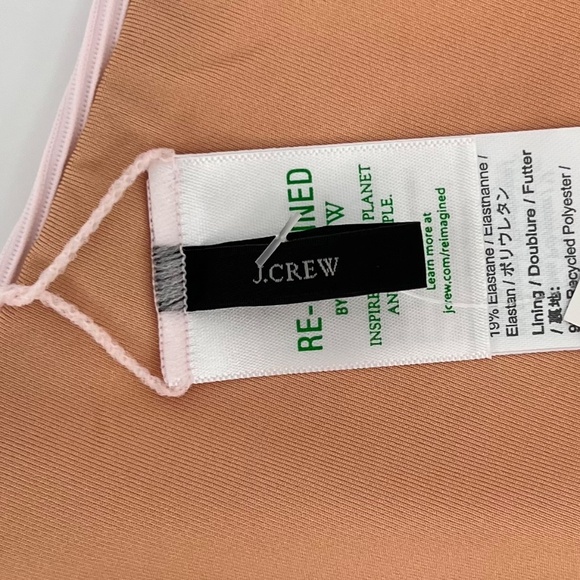 J. Crew Women's Ribbed Cheeky Bikini Swim Bottom Size M Pink High Waist Beach - Picture 4 of 8